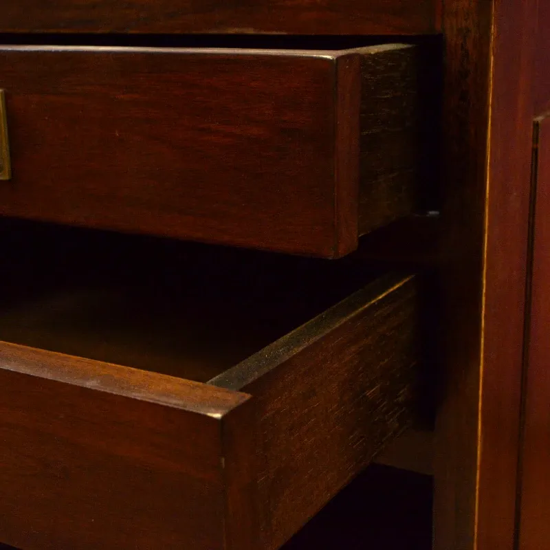 Тумба деревянная Милитари (BS01) венге, красное дерево, Индонезия