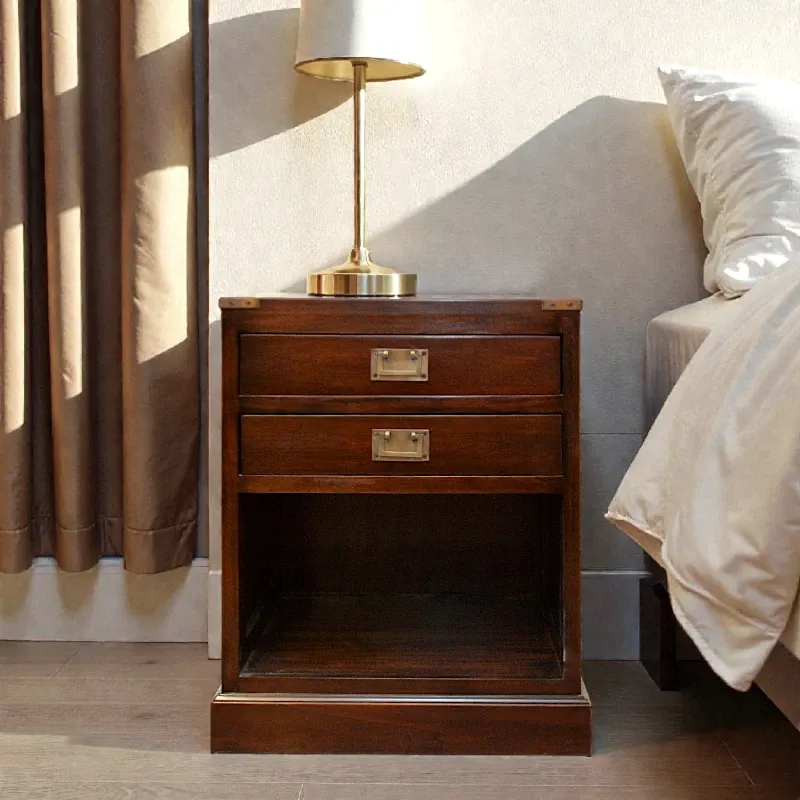 Тумба деревянная Милитари (BS01) венге, красное дерево, Индонезия