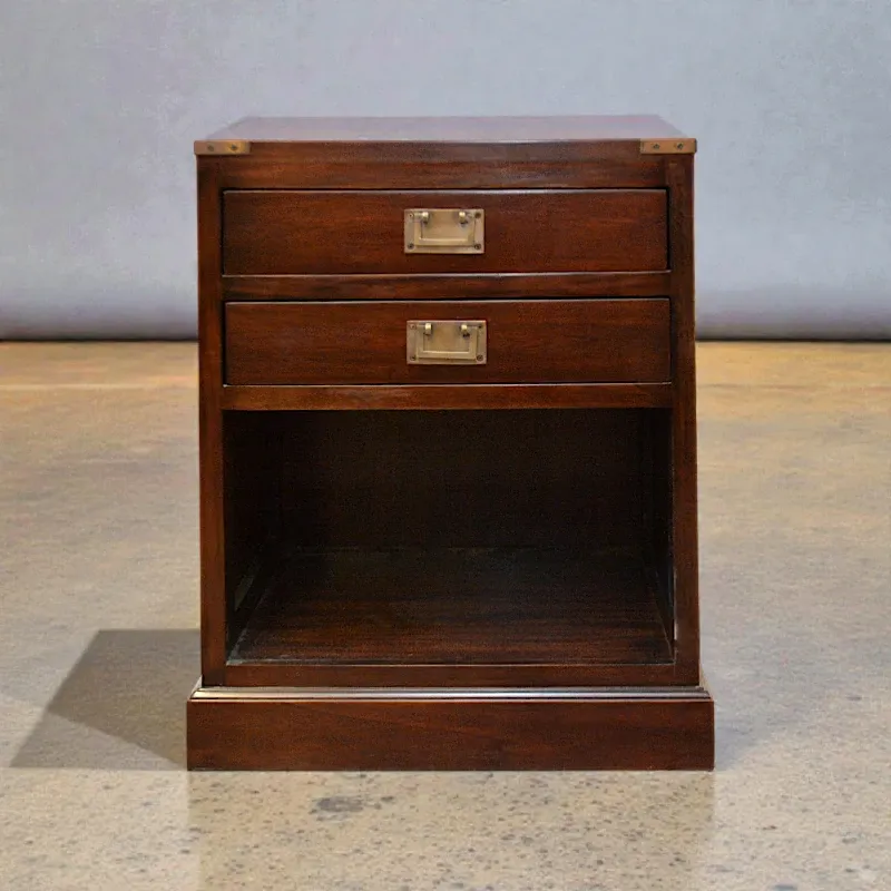 Тумба деревянная Милитари (BS01) венге, красное дерево, Индонезия