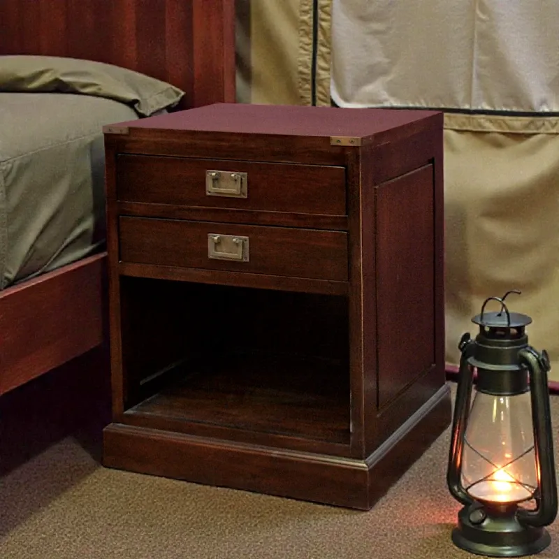 Тумба деревянная Милитари (BS01) венге, красное дерево, Индонезия