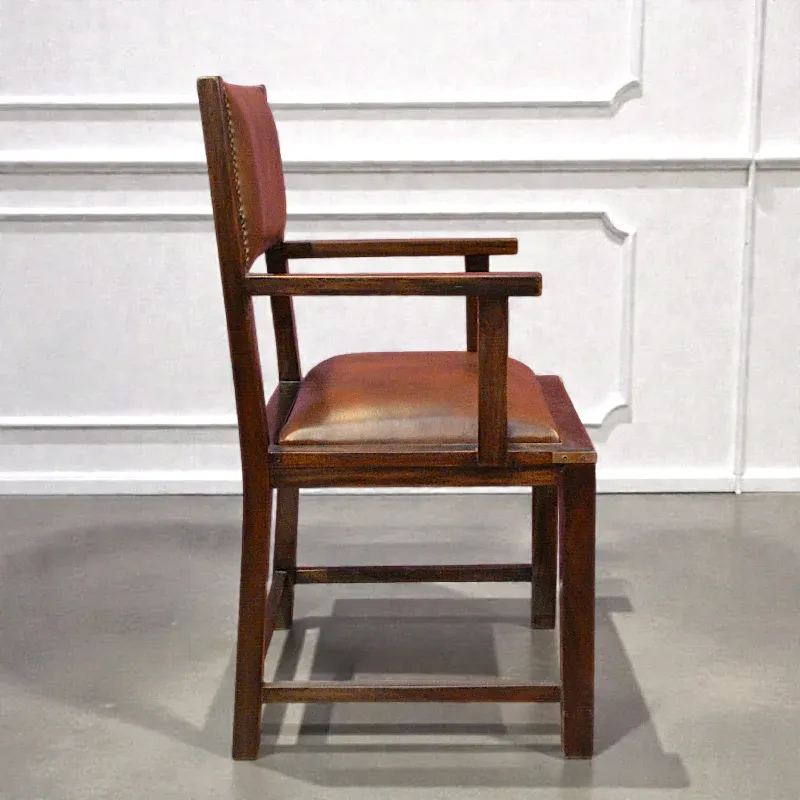 Стілець дерев'яний Мілітарі (CH01) з підлокітниками, венге