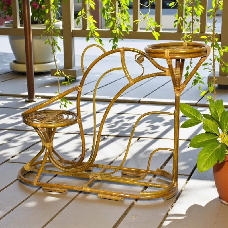 Підставка для квітів AD-279 на два горщика ротанг Індонезія