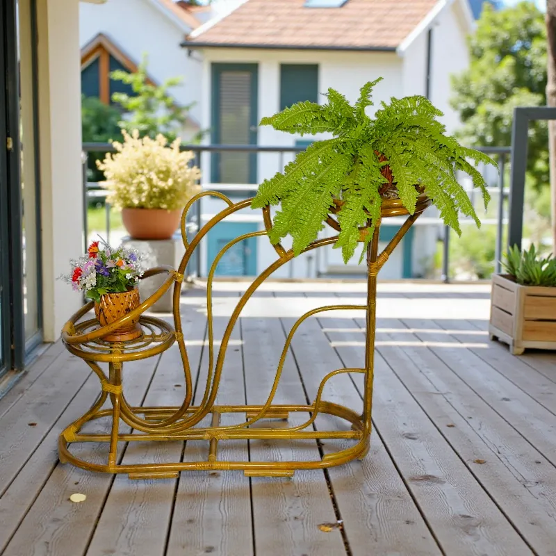 Підставка для квітів AD-279 на два горщика ротанг Індонезія