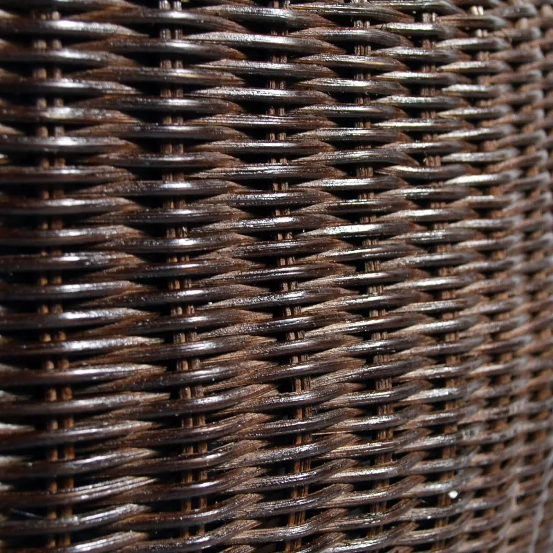 Кавовий столик CapeTown круглий ротанг 60х60х40 венге Індонезія