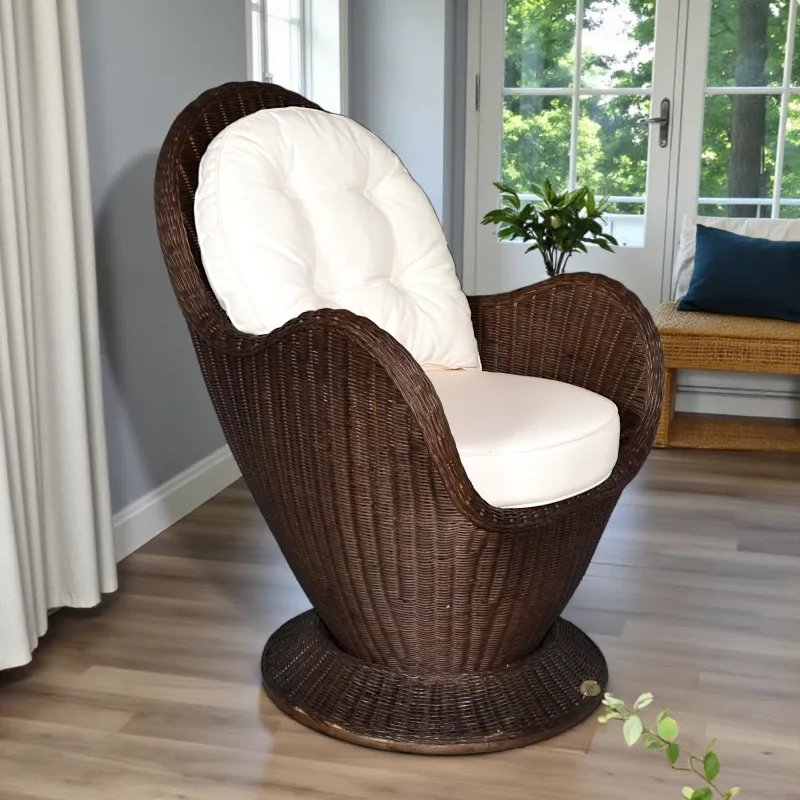 Крісло плетене CapeTown ротанг венге Індонезія