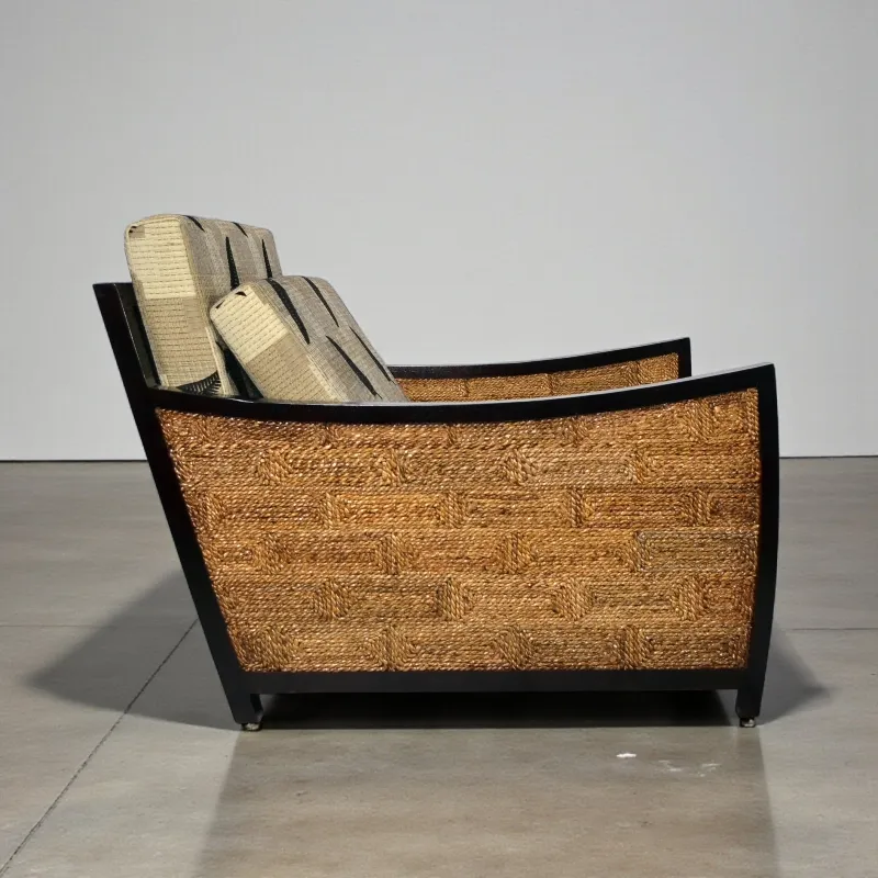 Крісло плетене Everlin дерево, абака Індонезія