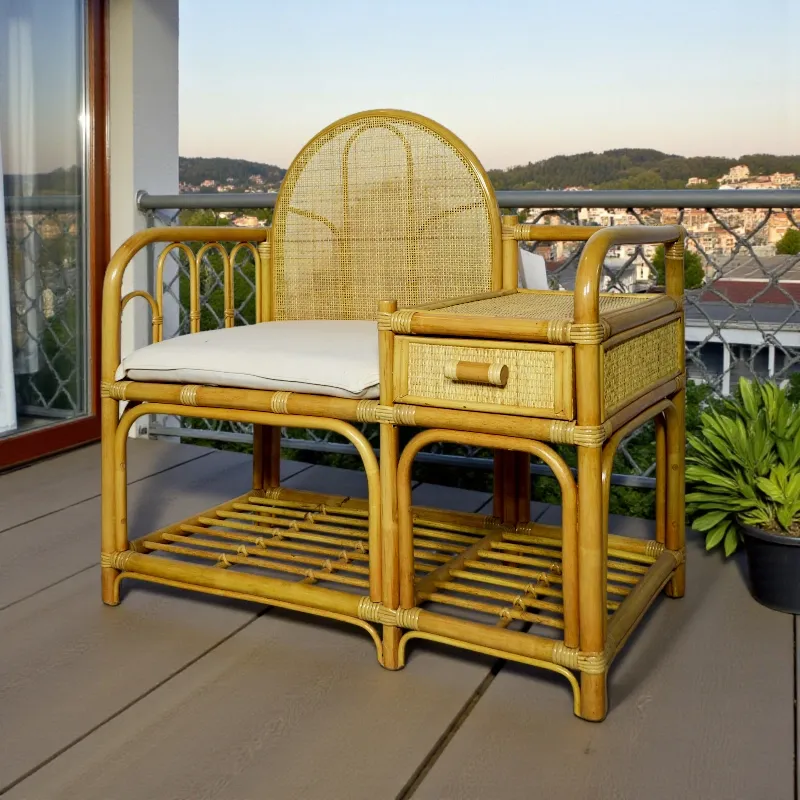 Кавовий столик з шухлядою P-05 ротанг Індонезія